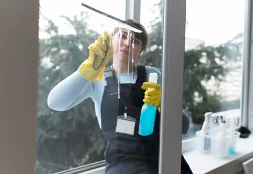 Nettoyage de vitres intérieures et extérieures à Vallières-les-Grandes